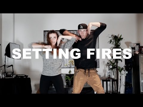 "SETTING FIRES" - The Chainsmokers Dance | @MattSteffanina ft @Amymarieg