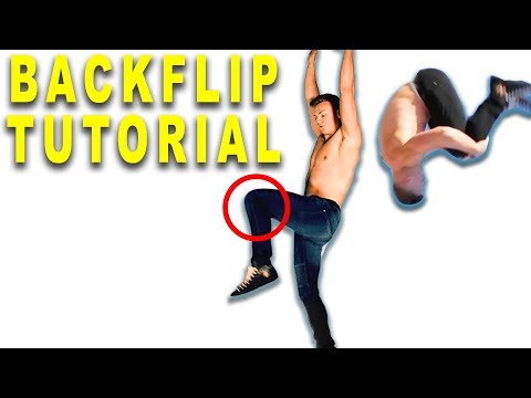HOW TO BACKFLIP IN 2 MINUTES!!  (tutorial)
