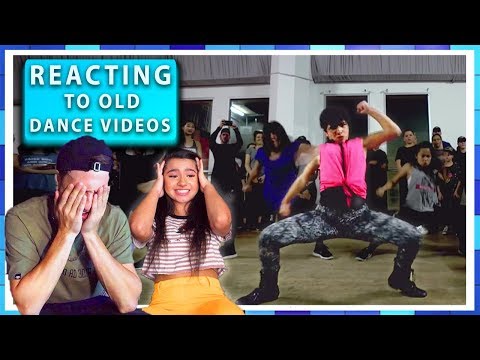 REACTING TO OUR OLD DANCE VIDEOS!